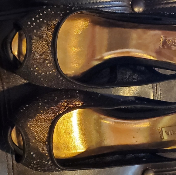 BCBGMaxAzria black sling back heels Pippa Size 7 - Picture 13 of 15